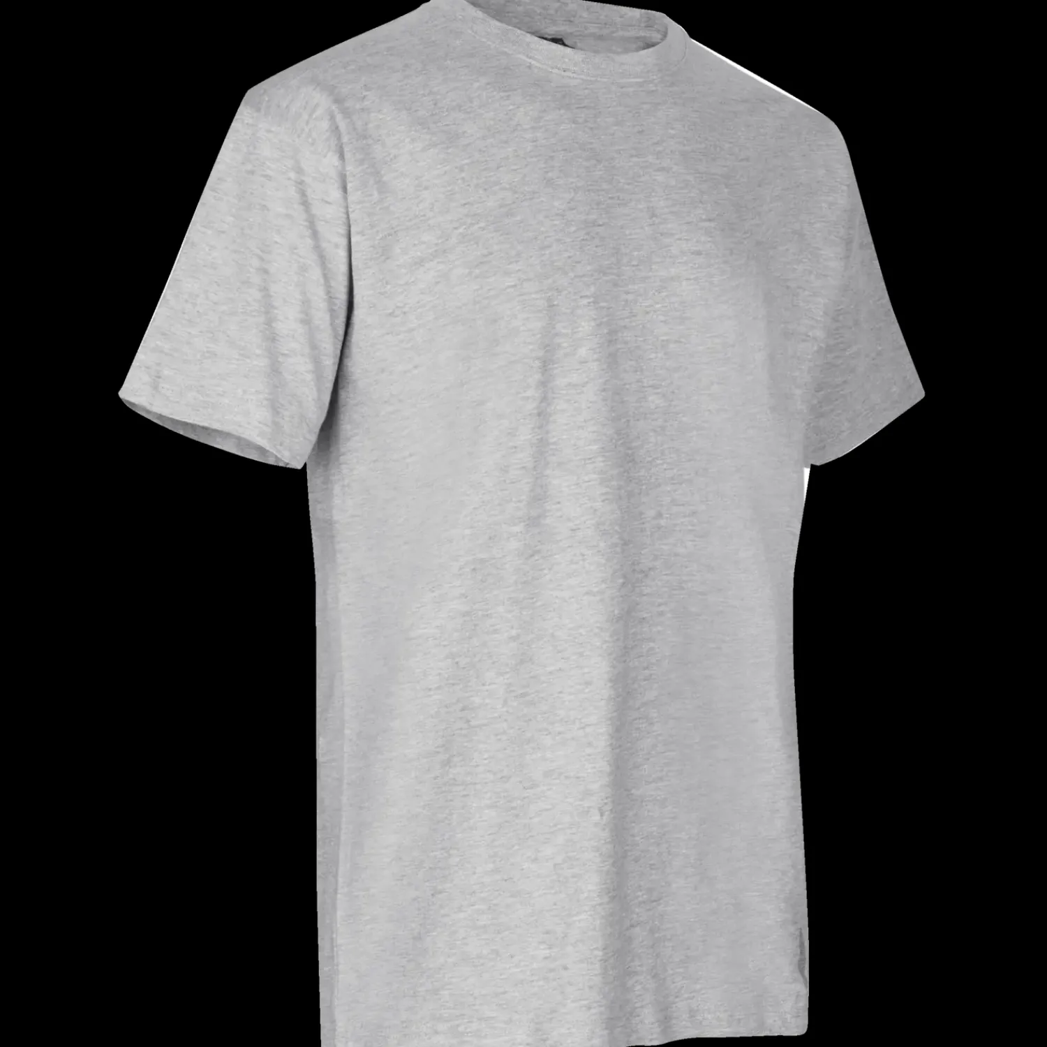 New ID T-Time t-shirt kortærmet grå melange str. L