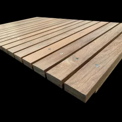 Hårdt Træ Terrassebrædder^IPE lister mørkebrun høvlet 20 x 40 mm 1,85 m