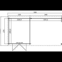 Ivana redskabsrum med overdækning 15,2/18,88 m²