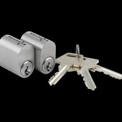 Jasa Låsekasser, Cylindre Og Dørbeslag^cylinder 6-stift oval m/3 nøgler 2 stk