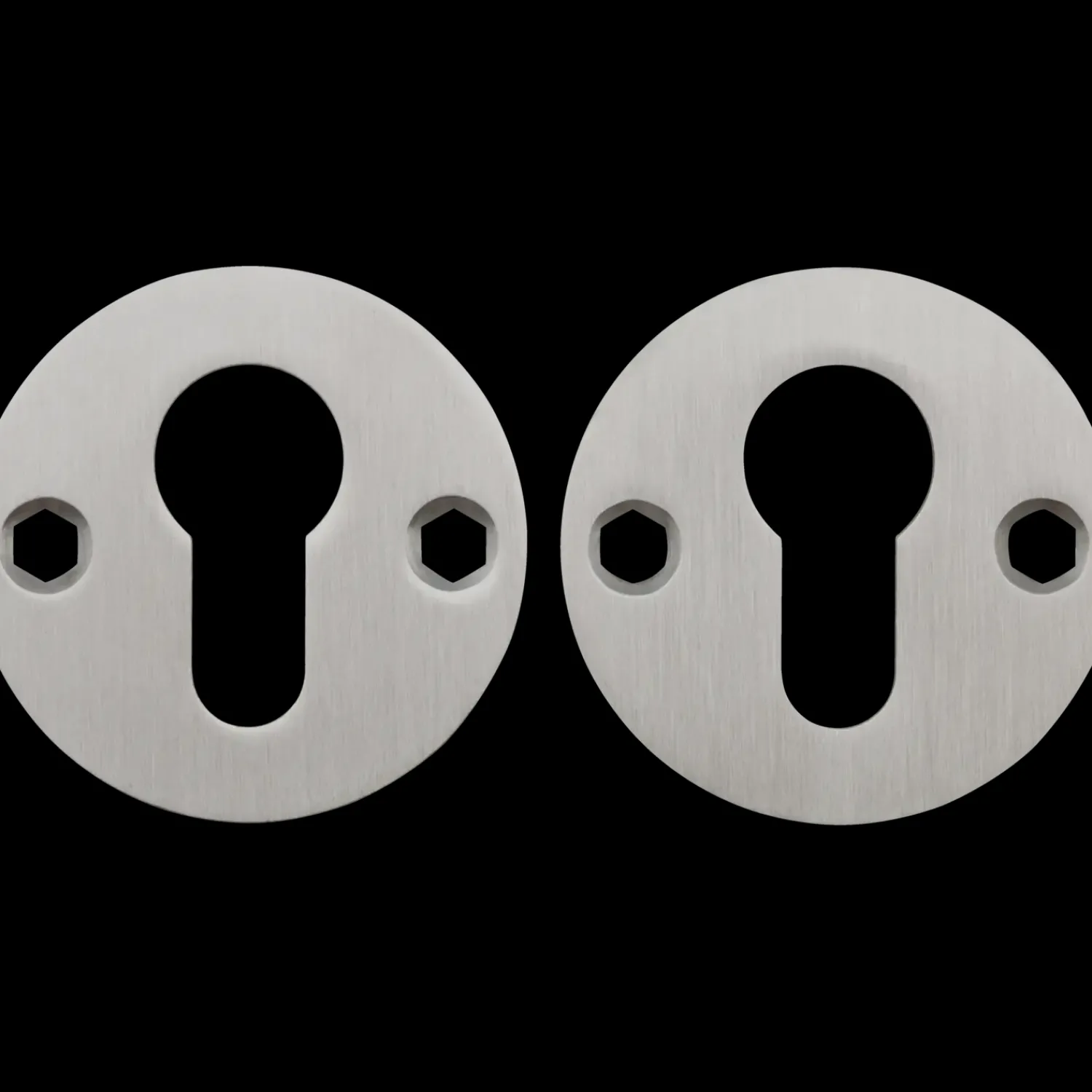 Jasa Låsekasser, Cylindre Og Dørbeslag^cylinderskilt sæt til dråbecylinder 2 mm rustfri stål