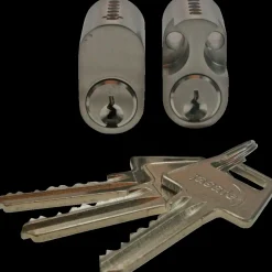 Jasa Låsekasser, Cylindre Og Dørbeslag^cylindersæt 6-stift rokoko+oval m/3 nøgler