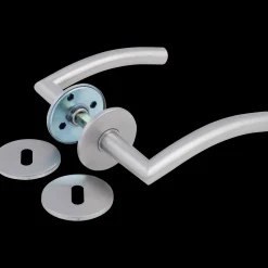 Clearance Jasa dørgreb L-form 19 mm. m/skarpt hjørne rustfrit stål