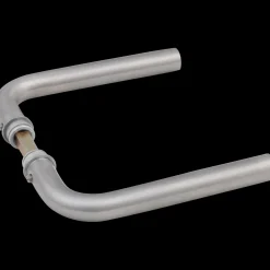 Jasa Greb^dørgreb L-form 19 mm u/roset rustfrit stål