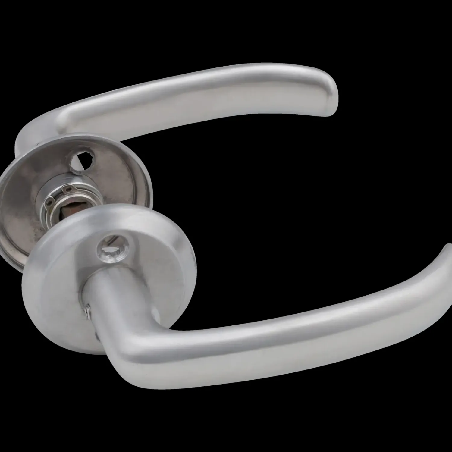 Jasa Greb^dørgreb m/roset børstet massiv rustfrit stål