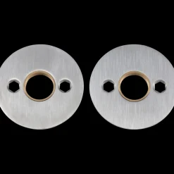 New Jasa dørgrebsroset Ø52 x 2 mm børstet massiv rustfrit stål