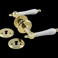 Jasa Greb^husmands dørgreb med hvid porcelæn