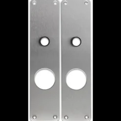 New Jasa langskilt t/erstatningslåsekasse 250x60x2 mm børstet rustfrit stål 2 stk