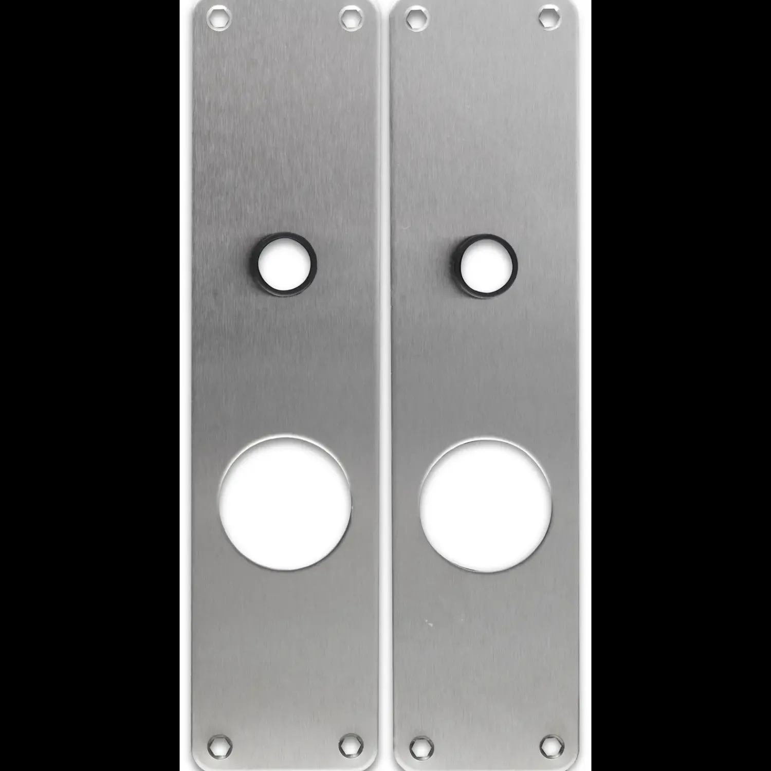 New Jasa langskilt t/erstatningslåsekasse 250x60x2 mm børstet rustfrit stål 2 stk