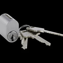 Jasa Låsekasser, Cylindre Og Dørbeslag^6-stifts oval cylinder mat nikkel