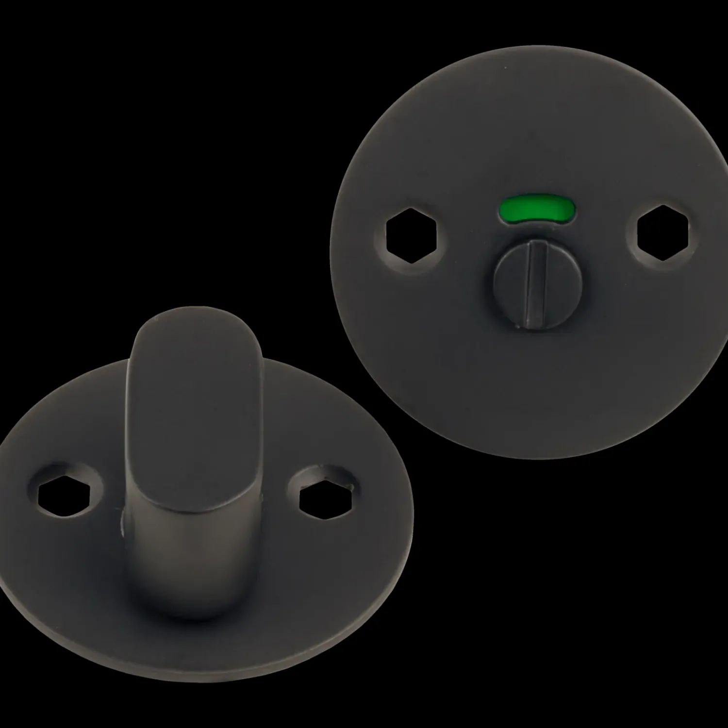 Jasa Låsekasser, Cylindre Og Dørbeslag^toiletbesætning Ø50x2 mm sort