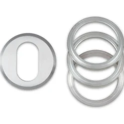 Jasa universal cylinderring oval udv. 6-21 mm børstet rustfrit stål