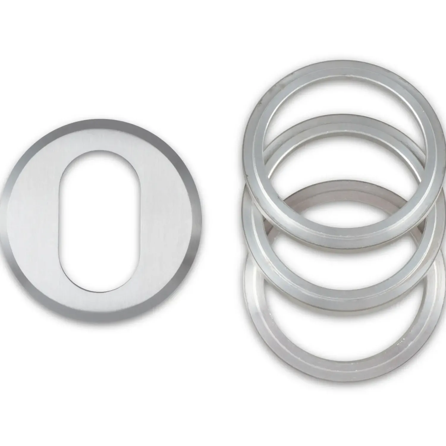 Jasa universal cylinderring oval udv. 6-21 mm børstet rustfrit stål