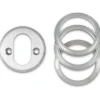 Jasa Låsekasser, Cylindre Og Dørbeslag^universal cylinderring oval indv. 6-21 mm børstet rustfrit stål