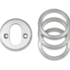 Jasa Låsekasser, Cylindre Og Dørbeslag^universal cylinderring oval indv. 6-21 mm børstet rustfrit stål