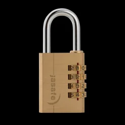 New Jasa fe hængelås 40 mm m/4 tal kode messing