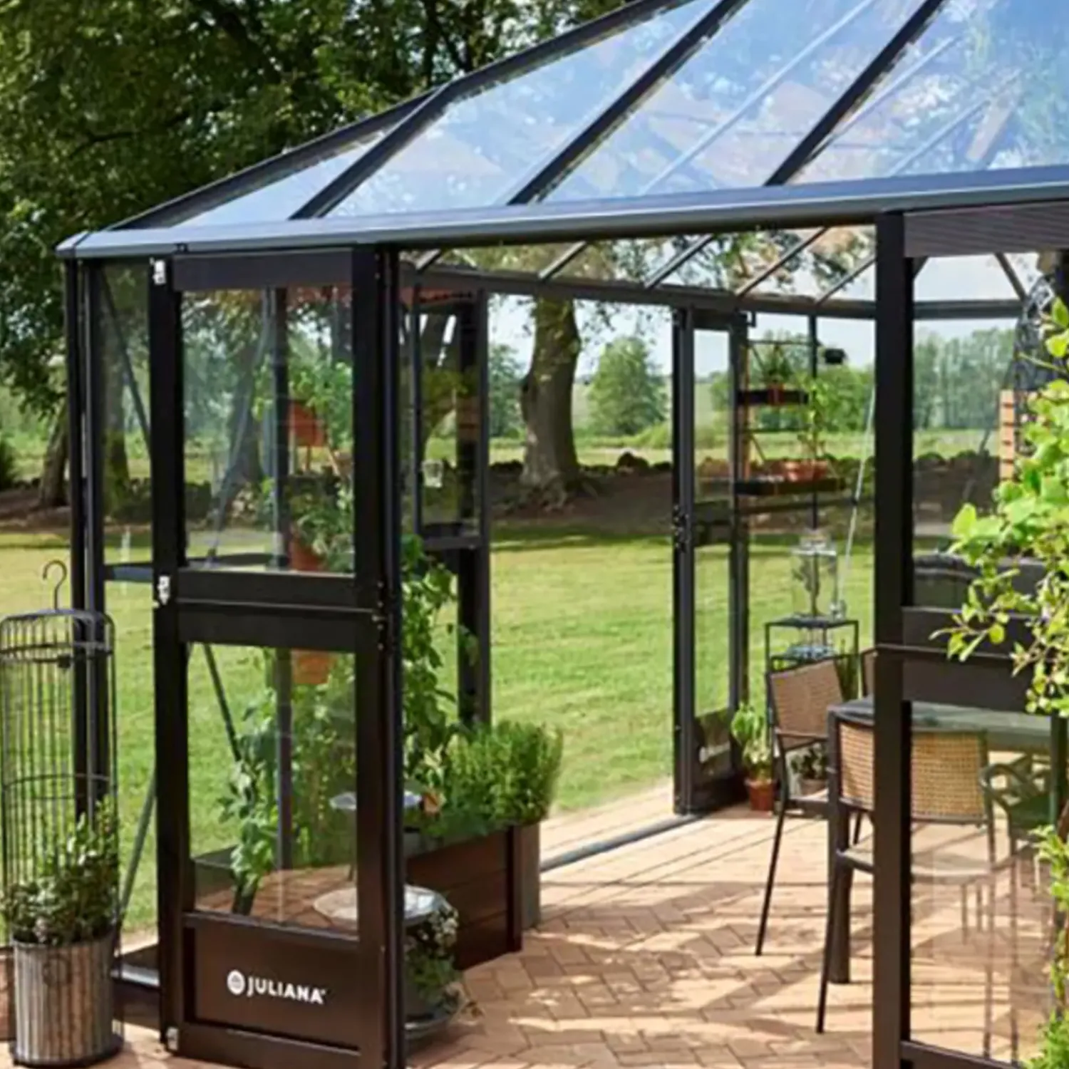 Juliana dørsæt Grand Oase 7 sektioner antrazit