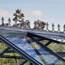 Hot Juliana Gartner 18,8 m² drivhus antracit/sort med 3 mm hærdet glas