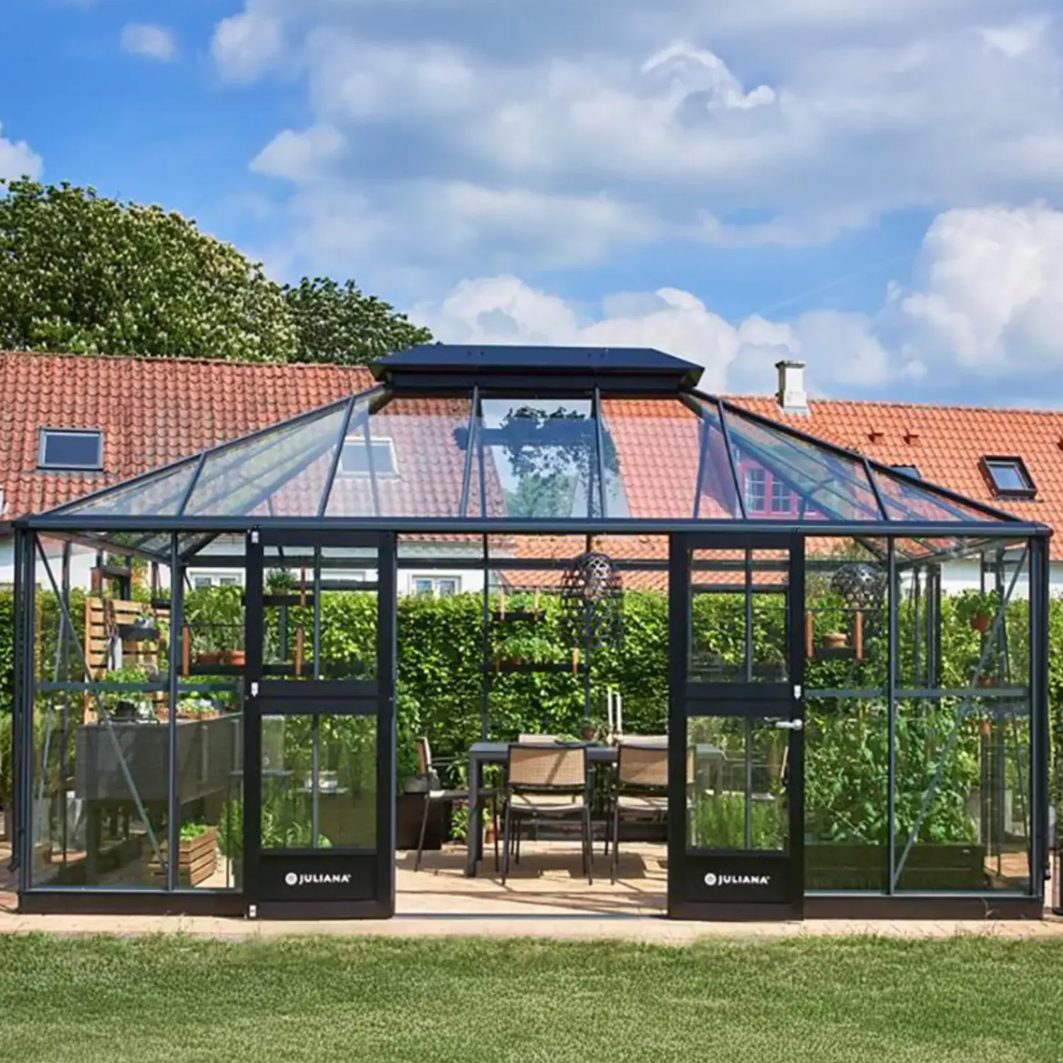 Juliana Store Drivhuse Over 10 M²^Grand Oase 18,8 m² antracit