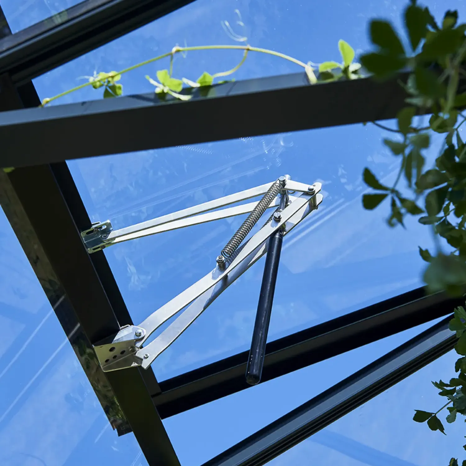 Juliana Drivhusindretning^hylde 150x15 cm sort