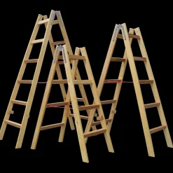 Stiger^Jumbo Proff træwienerstige 4 trin 1,14 m