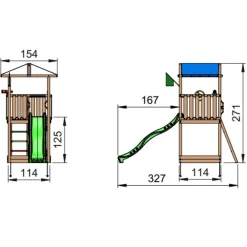 Hot Jungle Gym Hut legetårn