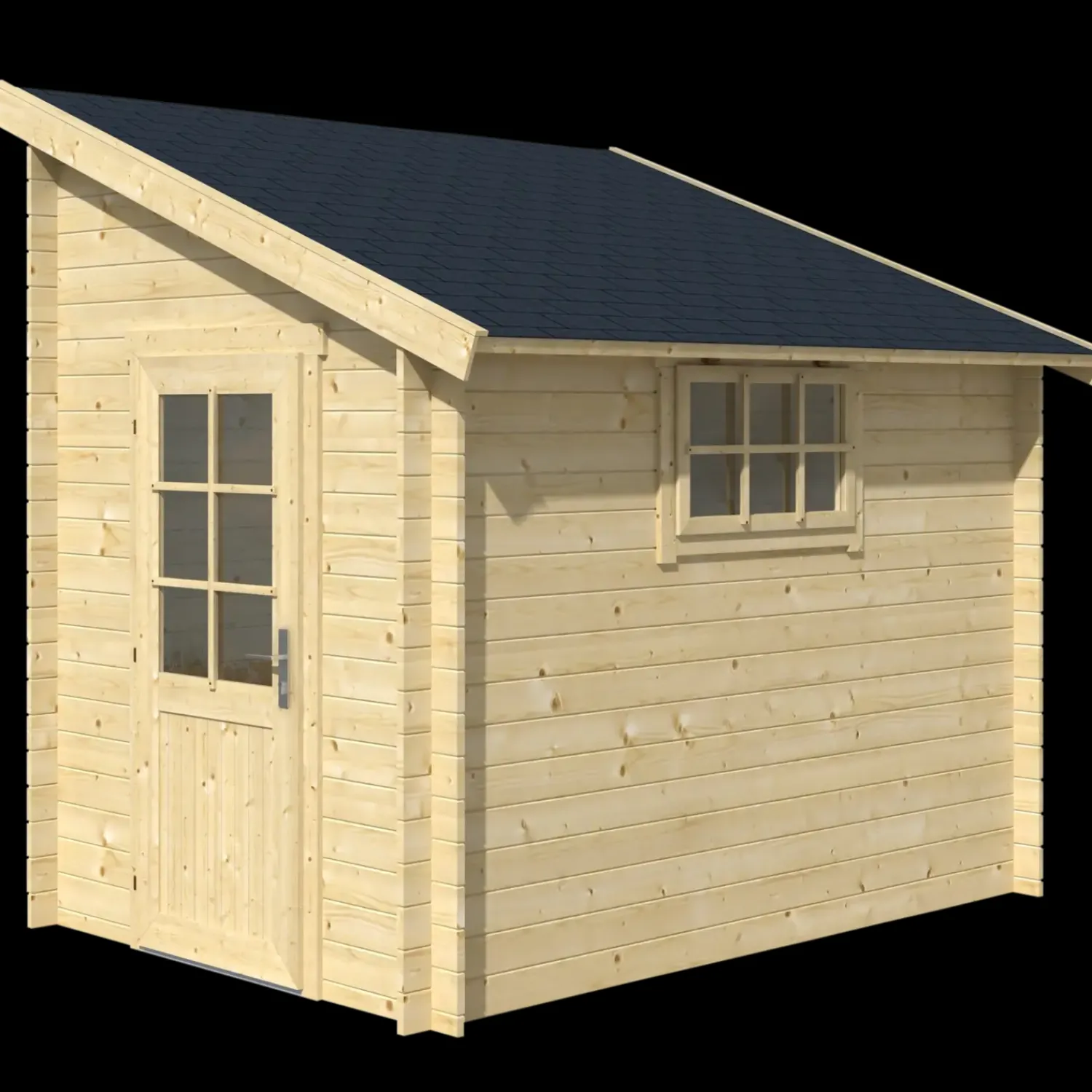 Clearance Jura redskabsskur med enkeltdør og vindue, 4,7 m²