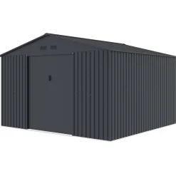 Redskabsskure I Stål^Kenneth redskabsskur med dobbeltdør, 10,84 m²