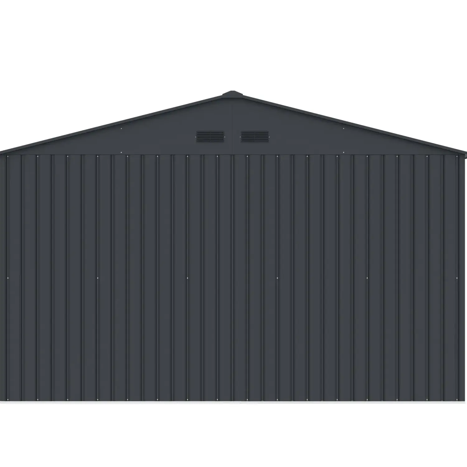 Redskabsskure I Stål^Kenneth redskabsskur med dobbeltdør, 10,84 m²