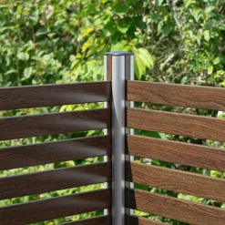 Kirkedal Hegnsbrædder|Tilbehør Til Hegn^Alu Design Panel 635x1800 mm smoked oak