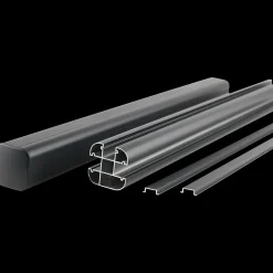 Stolper Og Hegnspæle^Kirkedal Alu design stolpe K100 80x80 mm længde 270 cm sort