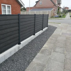 Kirkedal Tilbehør Til Hegn^komposit profilbræt K2 Sort 25x150x1800 mm (dobbeltklink)