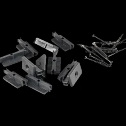 Kirkedal Tilbehør Til Hegn^Solid clips m/skruer 20x40 mm 100 stk