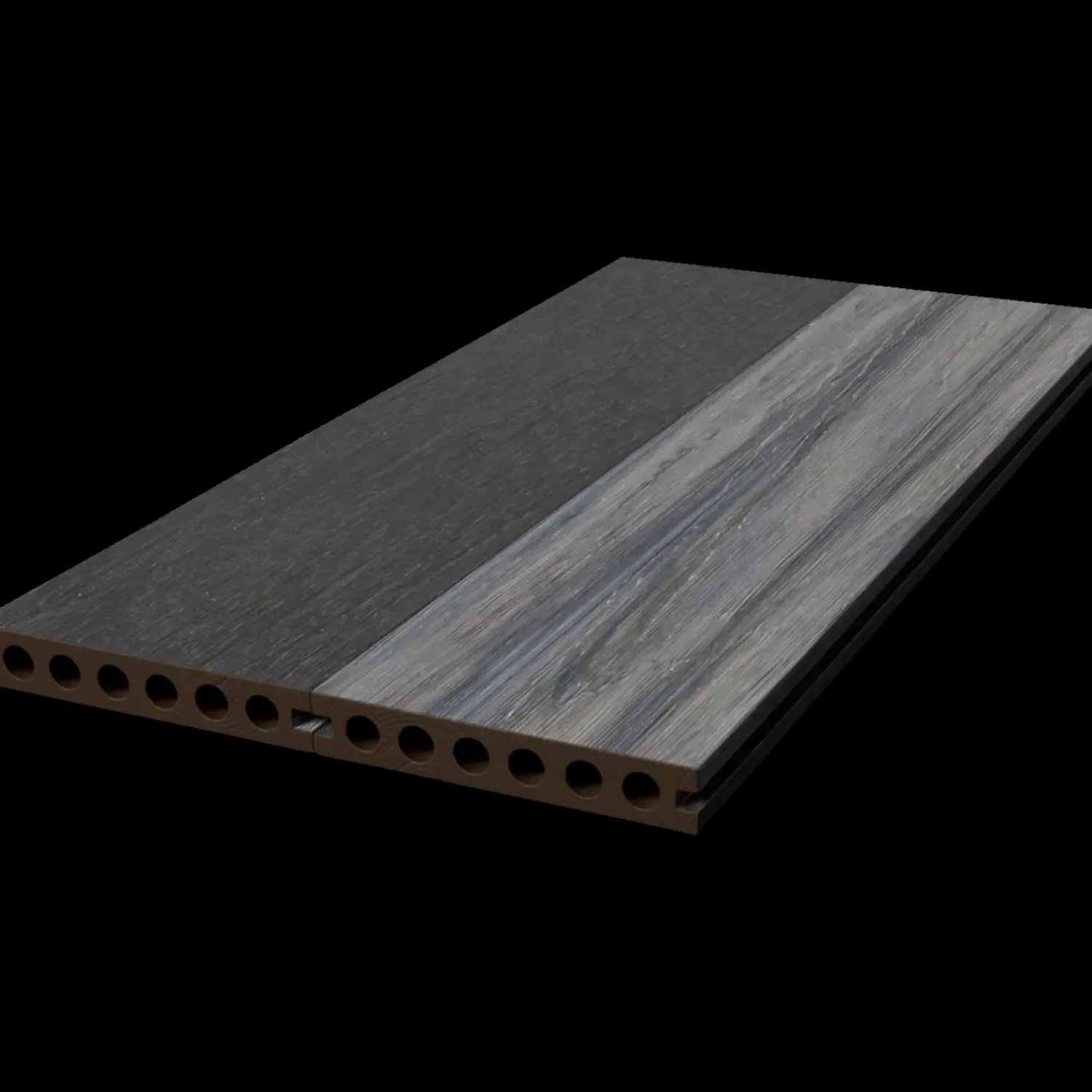 Kirkedal terrasseplank Heimdal 22 x 130 x 4000 mm sort/grå