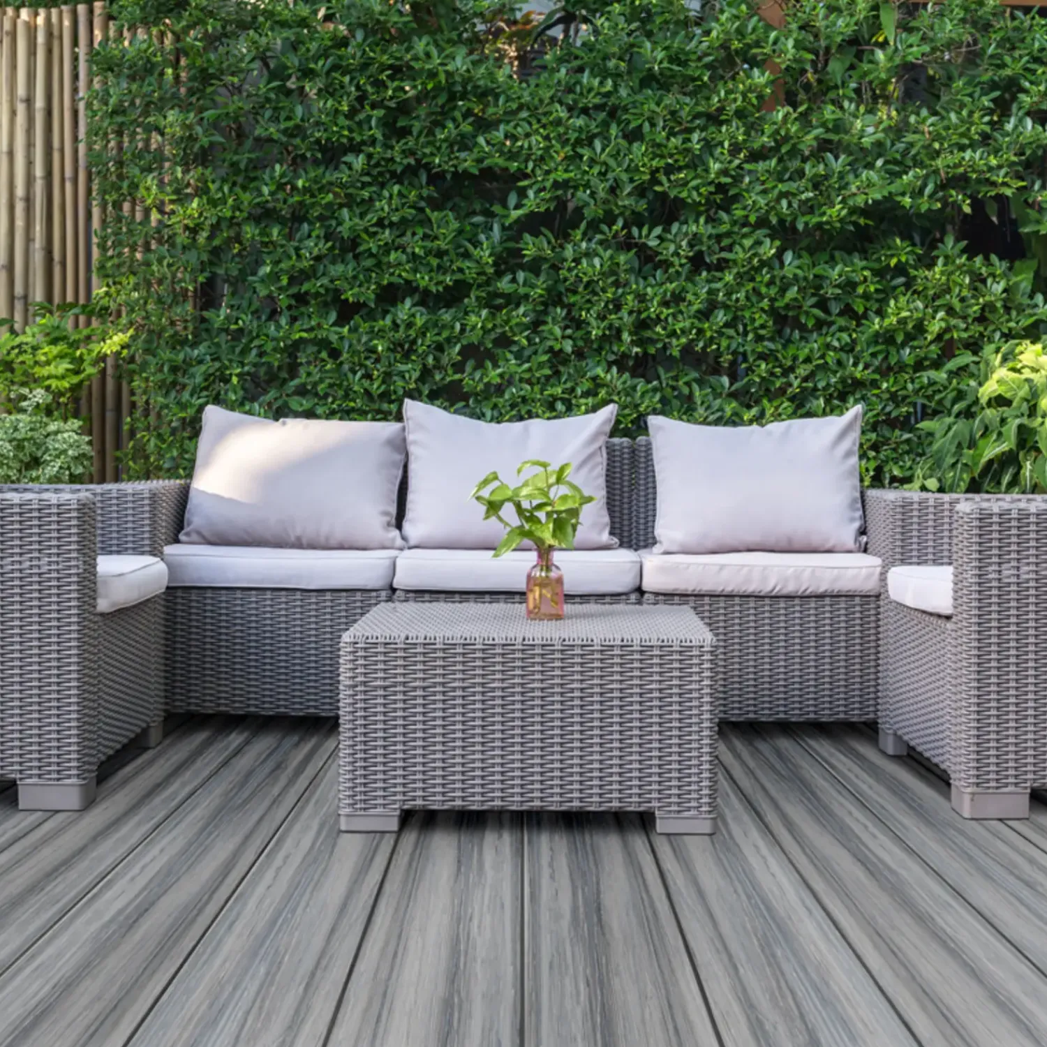 Kirkedal terrasseplank Heimdal 22 x 130 x 4000 mm sort/grå