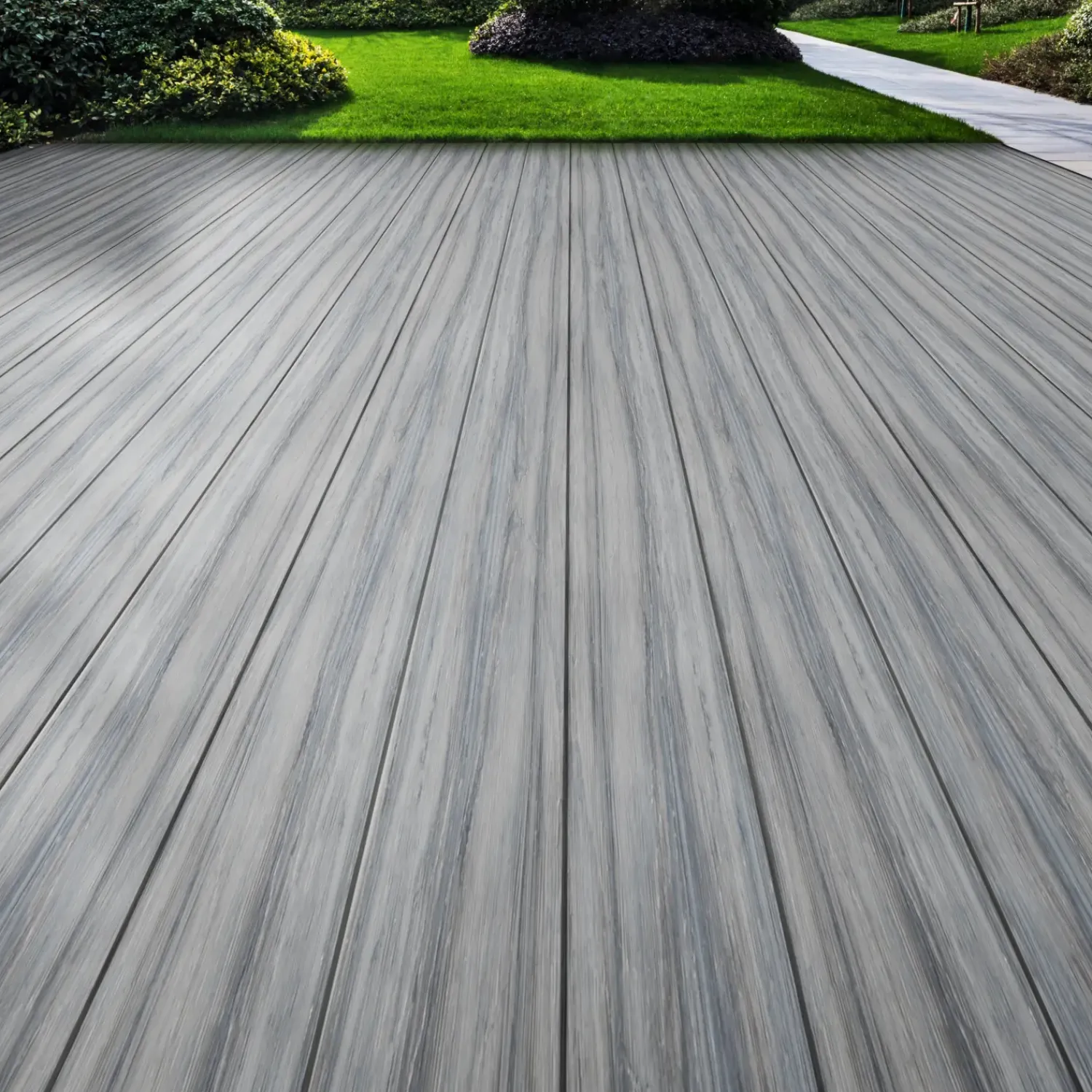 Kirkedal terrasseplank Heimdal 22 x 130 x 4000 mm sort/grå