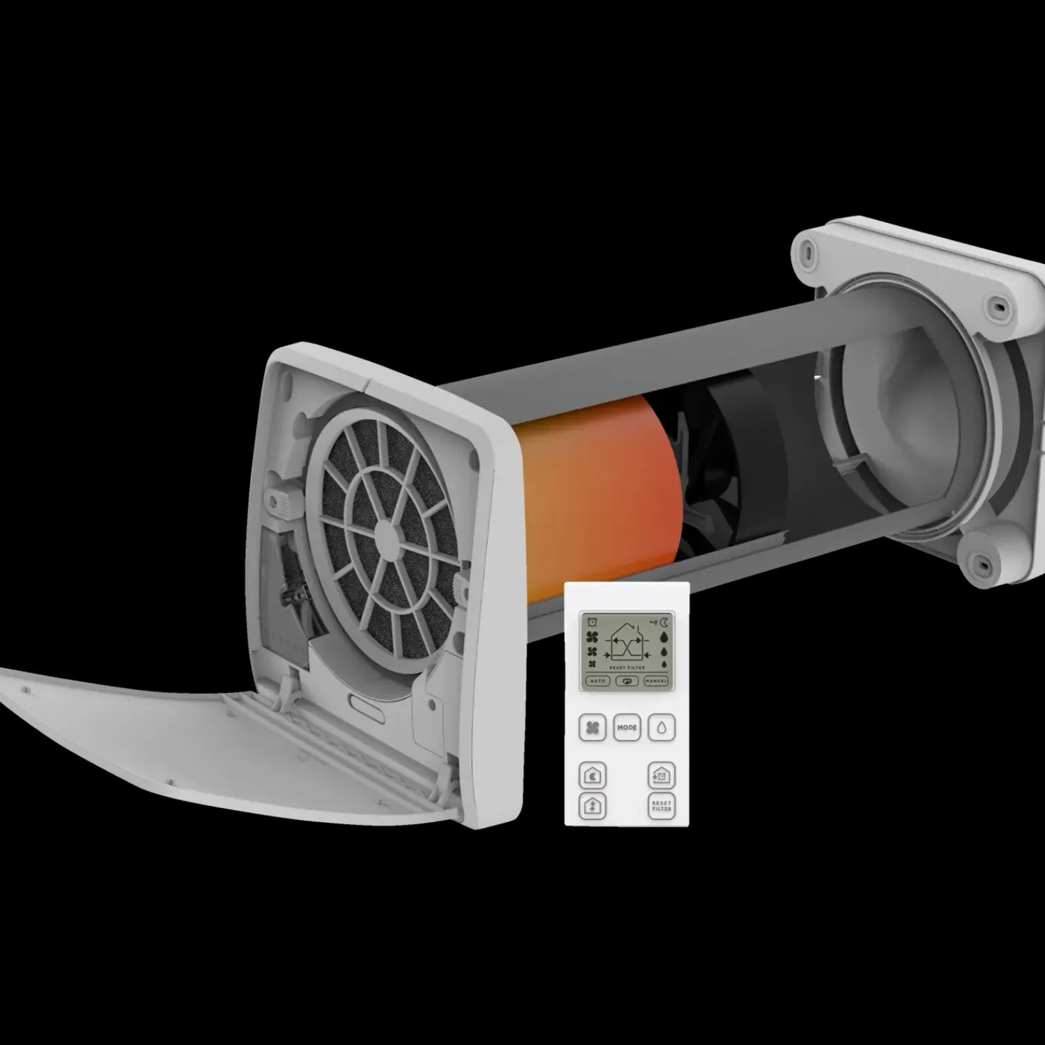 Klimair Ventilatorer^UNOKLIMA XT160 med betjening