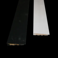 Klinkbeklædning^Klinkbekædning gran m/fer og not 25x150 mm (22x145) x 3,6M sortmalet