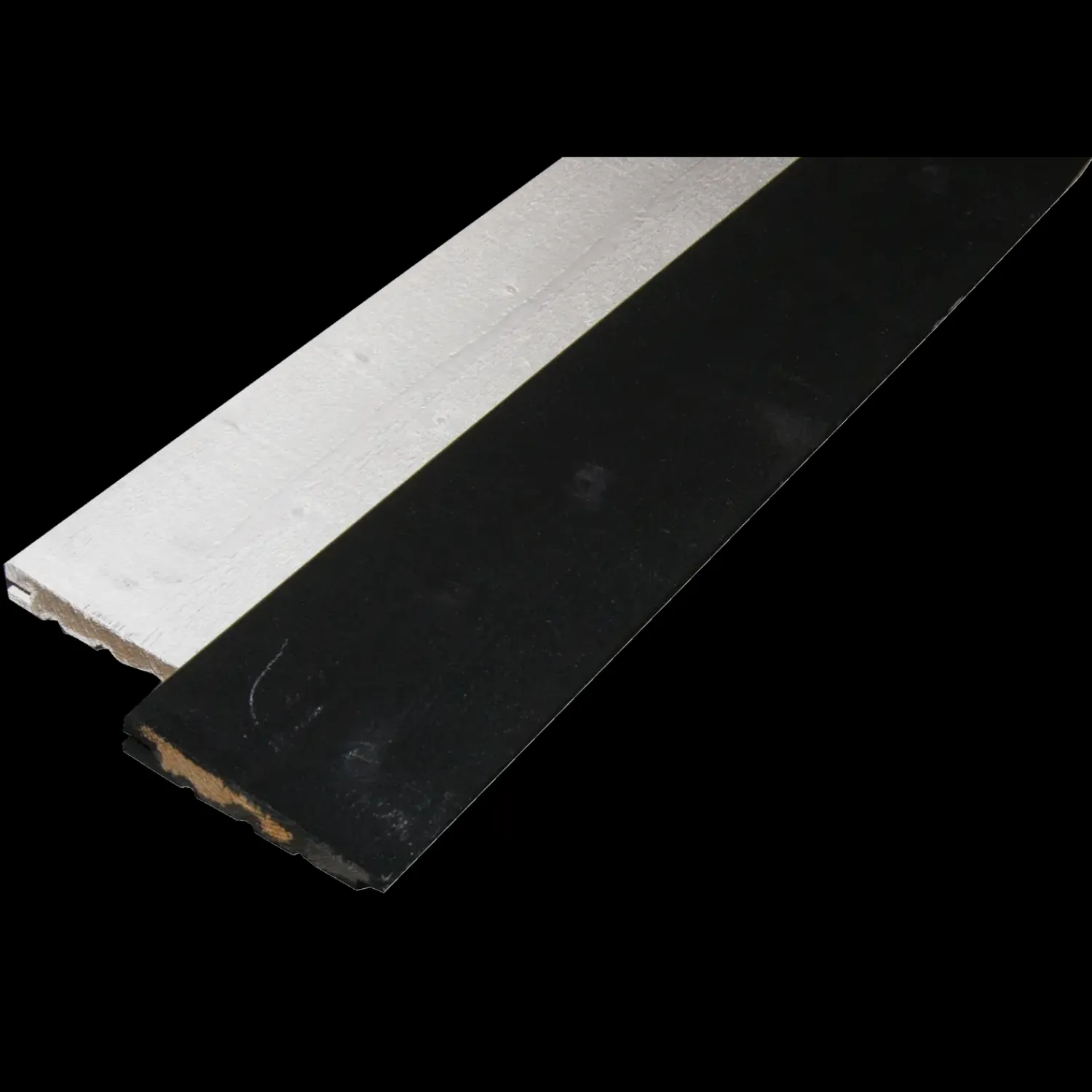 Klinkbeklædning^Klinkbekædning gran m/fer og not 25x150 mm (22x145) x 3,6M sortmalet