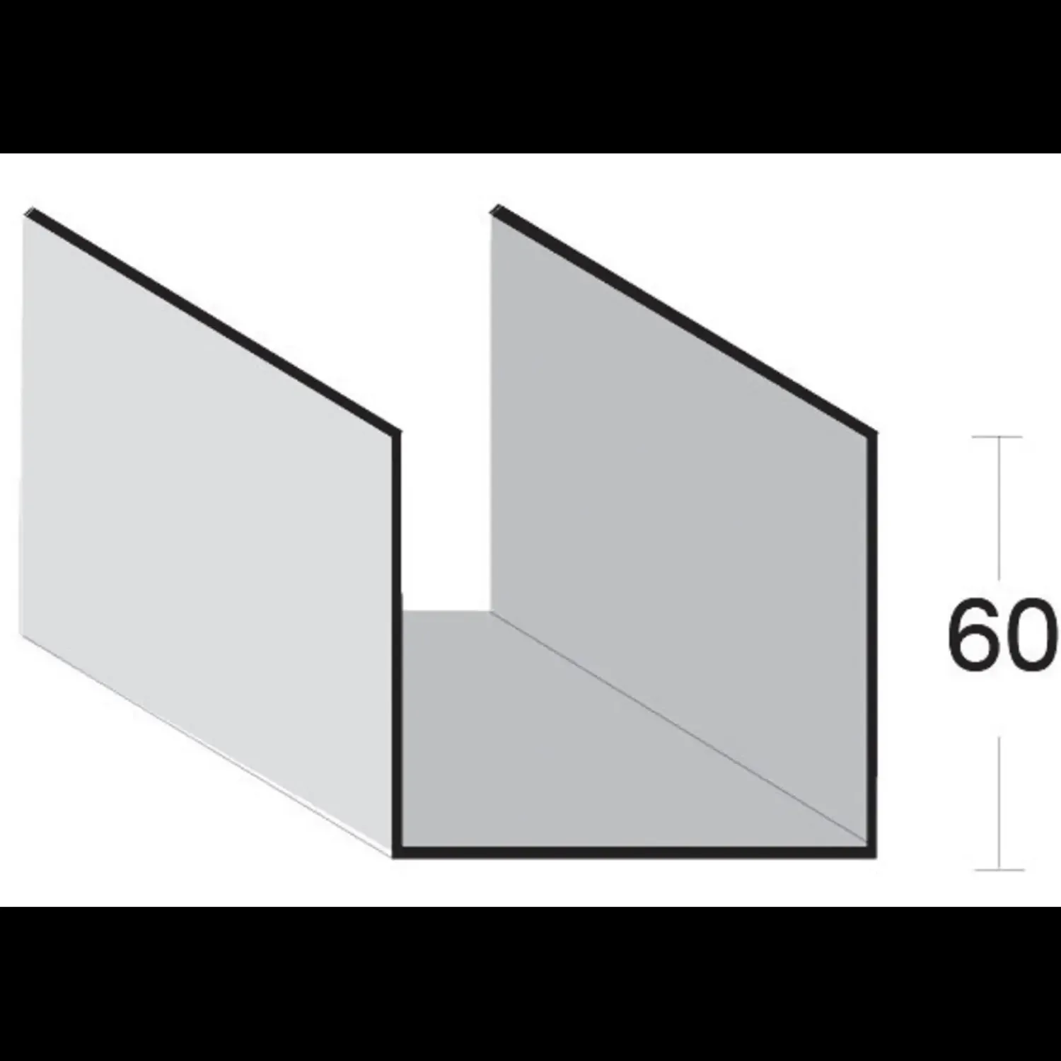 Hot Knauf forstærkningsskinne 1,5x70x3600 mm