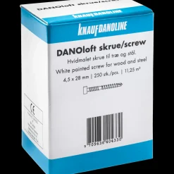 New Knauf skrue akustikloft danoloft 28 mm hvid 250 stk