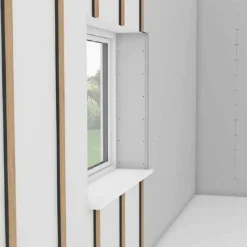 Knauf Gipsplader^varmvæg isoleret stolpe 32x50x2500 mm