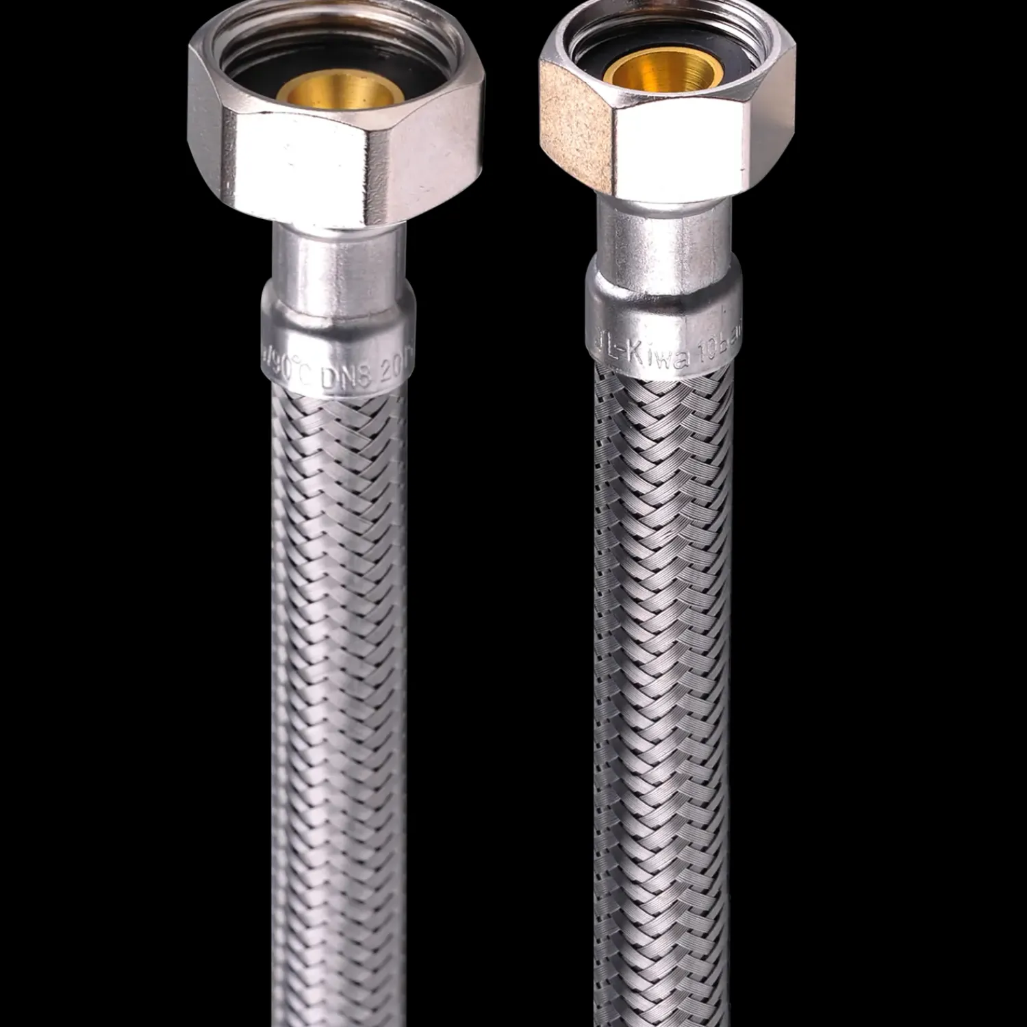 Toiletter^Kombi flex tilslutningsslange 1/2"x3/8"x40 cm