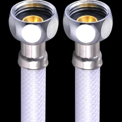 Toiletter^Kombi flex toiletslange 1/2"x1/2"x40 cm hvid