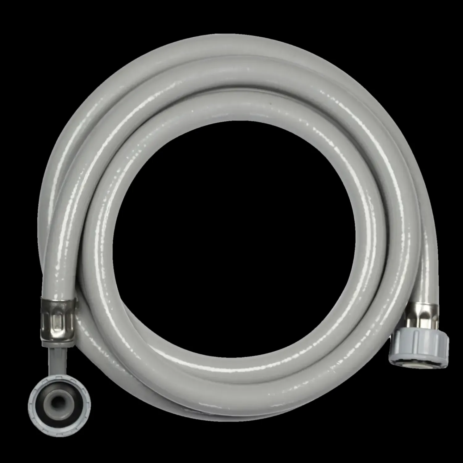 Afløb Og Rør^Kombi flex vaskemaskine slange 3/4"x3/4"x200 cm hvid