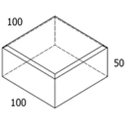 RBR Belægningssten^Kopsten grå brud - 10x10x5 cm