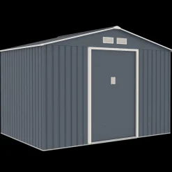 Redskabsskure I Stål^Lasse redskabsskur med dobbeltdør, 5,3 m²