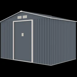 Redskabsskure I Stål^Lasse redskabsskur med dobbeltdør, 5,3 m²