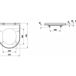 Online Laufen Kartell toiletsæde sort