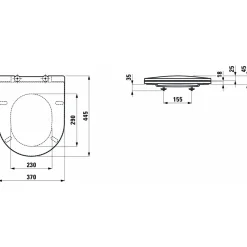 Hot Laufen Pro Slim toiletsæde m/SoftClose hvid